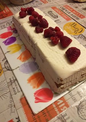 Una foto de Torta fría de limón