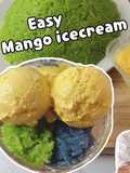 Easy Homemade Mango Ice Cream Recipe with Basic Ingredients (No Ice Cream Machine) ThaiChef Food