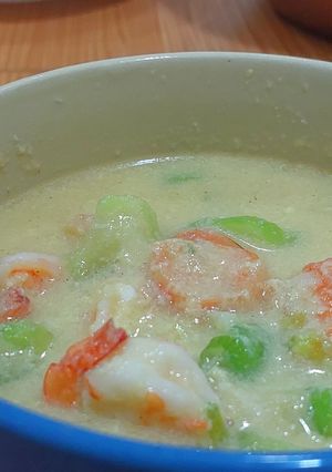Foto resep Oyong udang siram telur