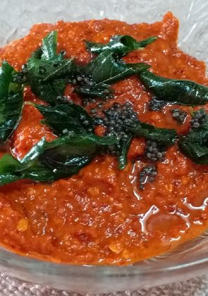 A picture of Onion Garlic Chutney.
