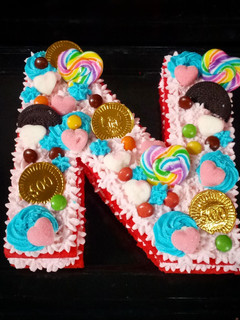 Foto resep Red Velvet Letter Cake -"N"