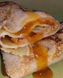 Pancakes con Chamoy y mantequilla de Maní