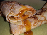 Pancakes con Chamoy y mantequilla de Maní