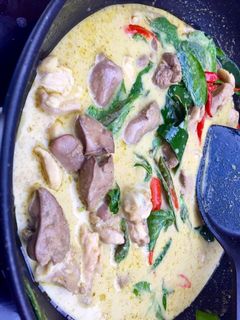 รูปของ แกงเขียวหวานไก่ใส่ตับไก่
