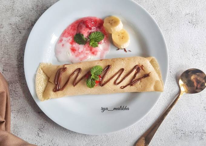 Resep Pisang Crepes teflon Resep Pisang Crepes teflon