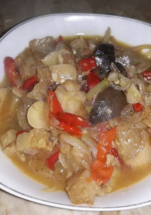 Foto resep Oseng Kikil Sapi Rasa Pedas