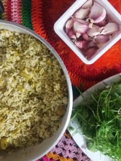 عکسی از دستور باقلا پلو