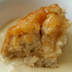 A picture of Vickys Steamed Syrup Suet Pudding, GF DF EF SF NF.