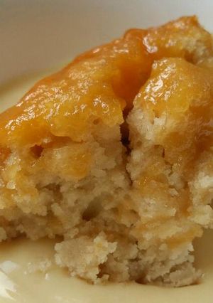 A picture of Vickys Steamed Syrup Suet Pudding, GF DF EF SF NF.
