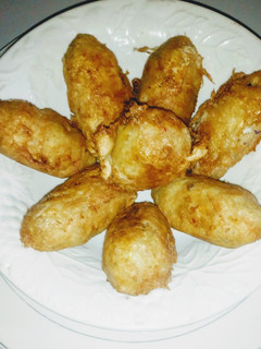 Sweet potatoes balls ainihin hoton girkin