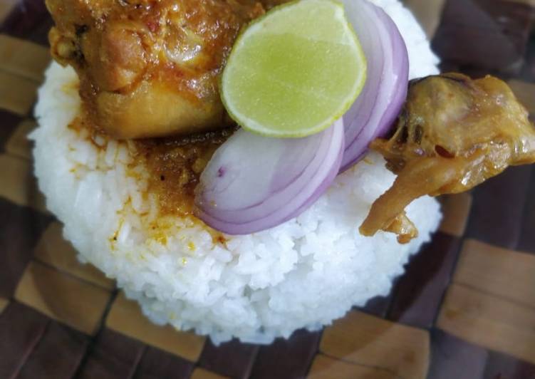 Chicken curry and Rice