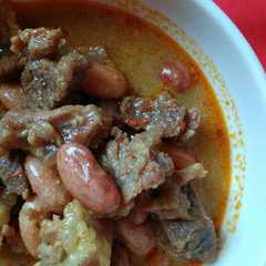 รูปของ Gulai daging sapi kacang merah