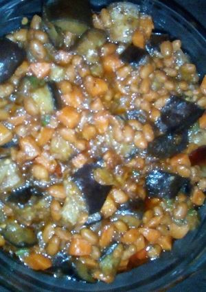 A picture of Brinjal / Aubergine Salad.