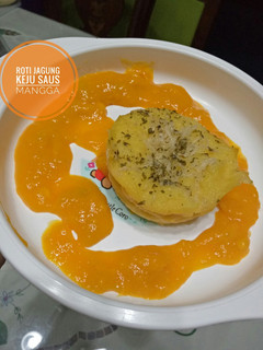 Foto resep Roti Jagung Keju Saus Mangga (MPASI)