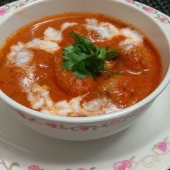 Malai Kofta with leftover rice and Lauki A picture of Malai Kofta with leftover rice and Lauki.