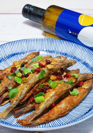 香煎柳葉魚 的食譜成品照片