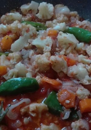 A picture of My cooked cauliflower.