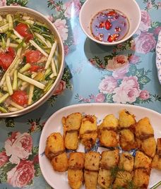 cá rô nấu rau cần