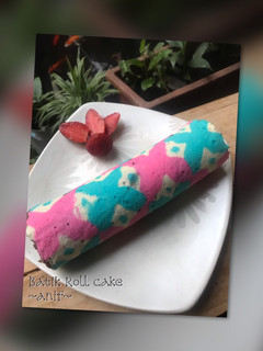 Foto resep Batik Roll Cake (kukus)