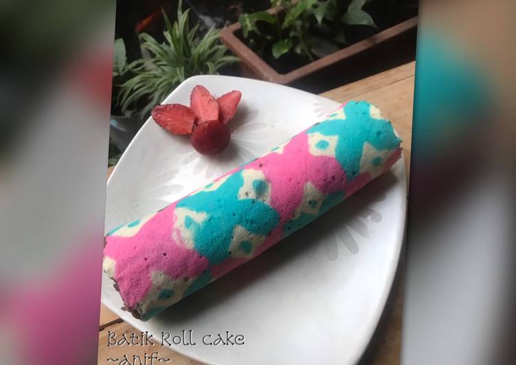 Resep Batik Roll Cake (kukus) Anti Gagal