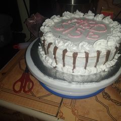 A picture of Drip cake #cakedecoration.