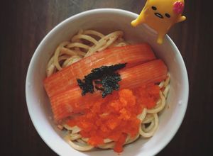 รูปของ สปาเก็ตตี้ปูอัดไข่กุ้ง
