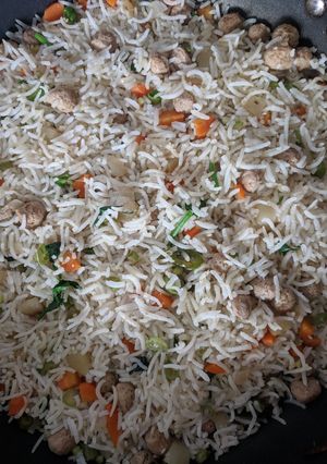 A picture of Soya pulao.