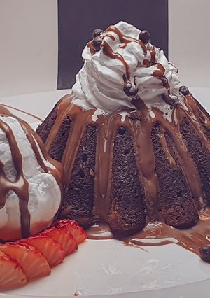 صورة لوصفة مولتن كيك 🧁🍓