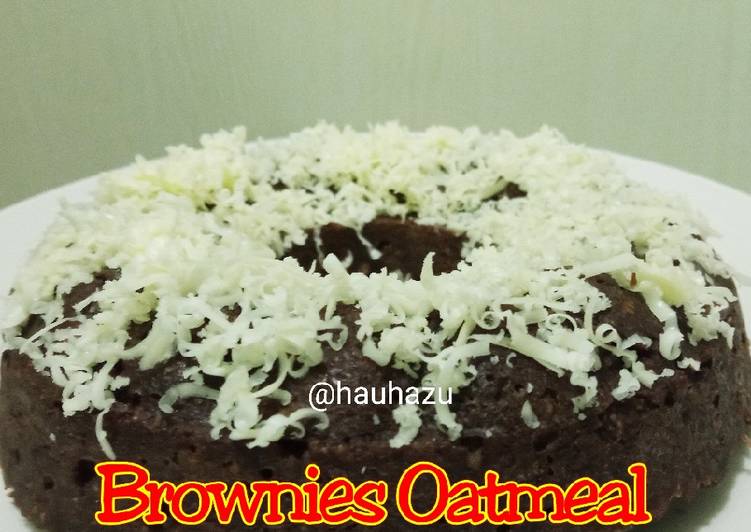 Resep Brownies oatmeal / brownies tanpa tepung yang Enak