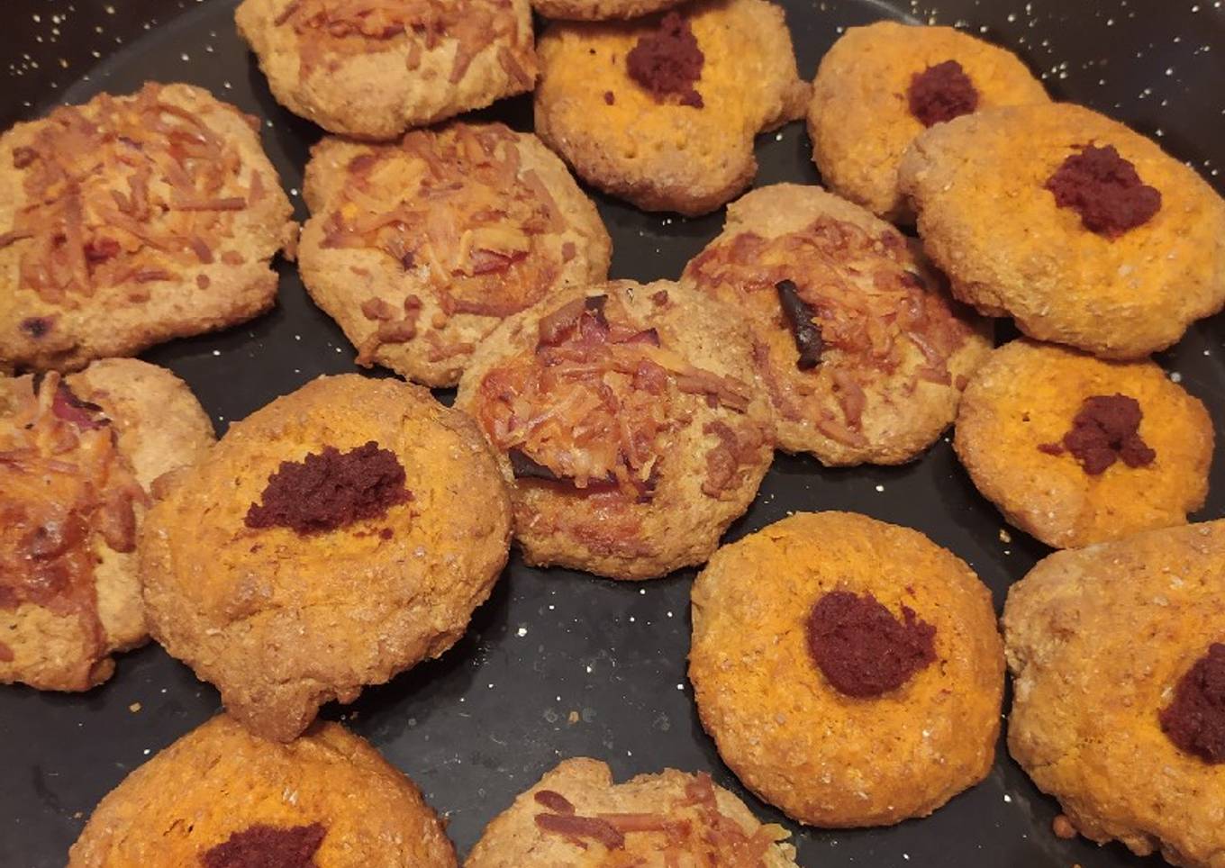 Coquitas integrales de pizza y sobrasada đ