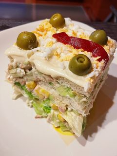 Una foto de Pastel frío de atún