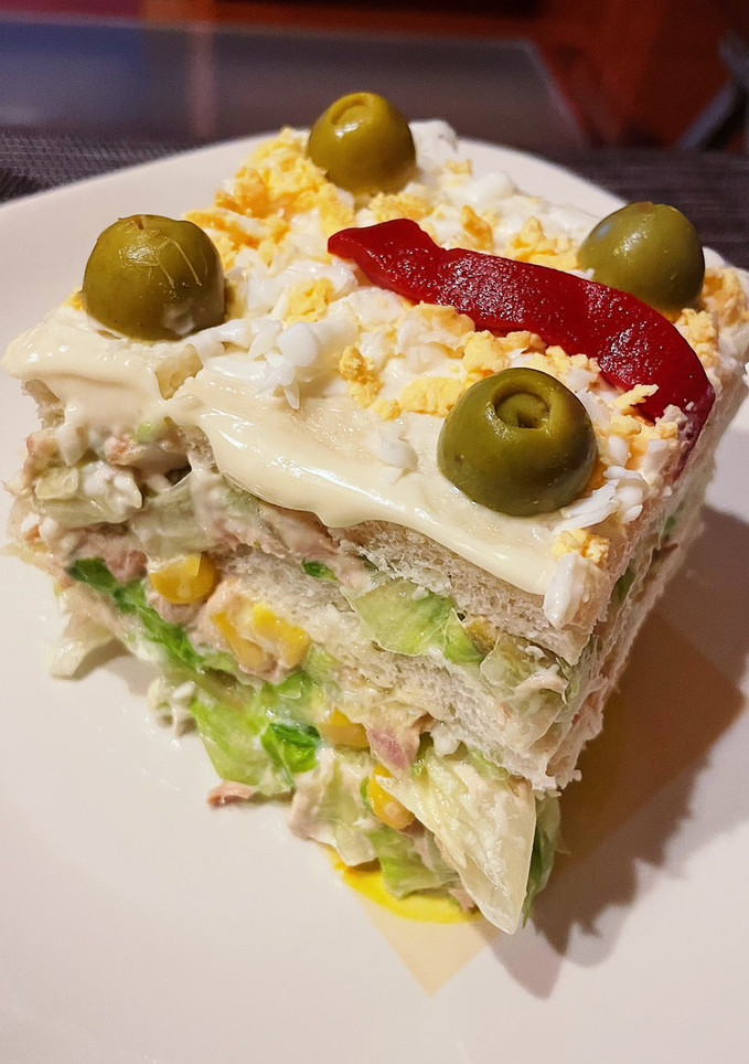 Una foto de Pastel frío de atún