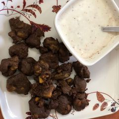 A picture of Navratri special(kuttu ke atte ke pakode).