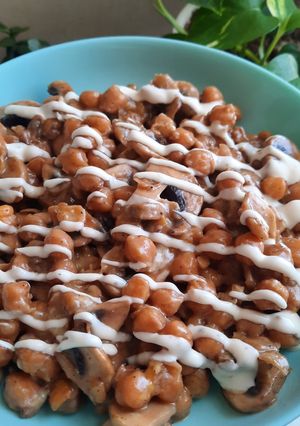 عکسی از دستور قارچ و نخود