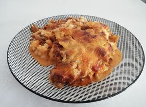 Foto principal de Coliflor gratinada con carne picada y bechamel