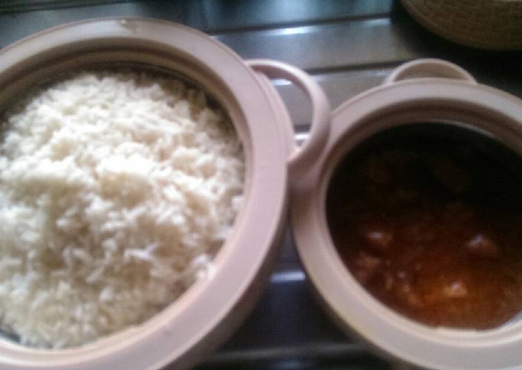 Recipe of Super Quick Homemade White rice and potato stew