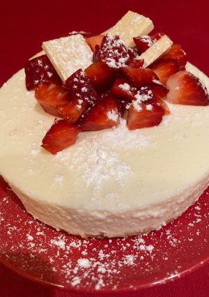 Una foto de Tarta mousse de chocolate blanco
