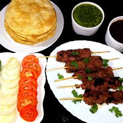 A picture of Bihari kabab on tawa.