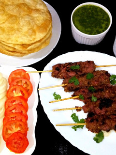A picture of Bihari kabab on tawa.