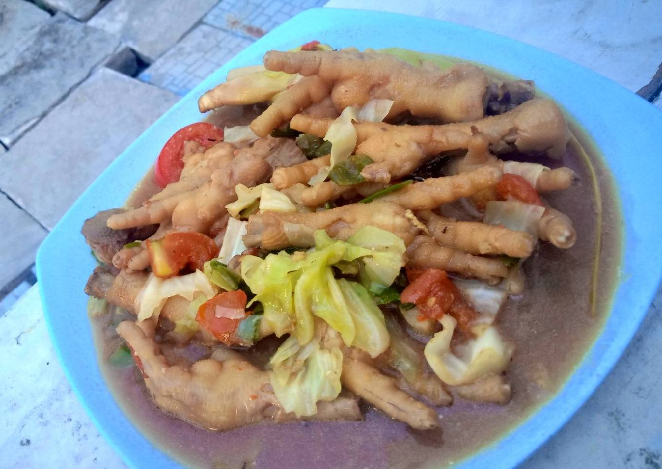 6. Tongseng Ceker Ayam