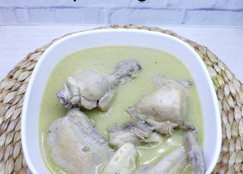 Mudah Cepat Memasak Opor Ayam Kuah Fiber Creme (opor kuah putih) Enak Sempurna