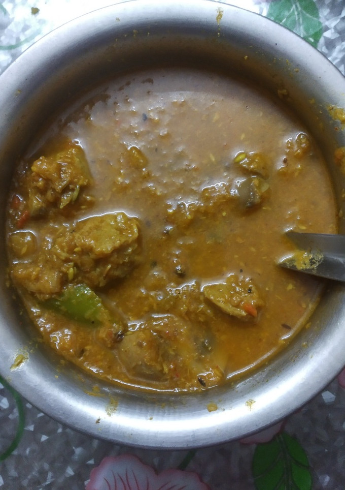 மஷ்ரூம் சோயா கேப்சிகம் சால்னா செய்முறை முக்கிய புகைப்படம்