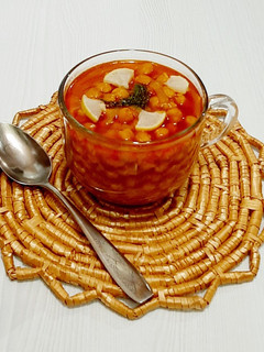 عکسی از دستور سوپ نخود یونانی