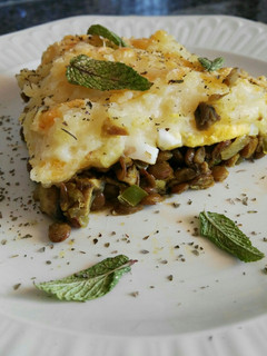 Una foto de Pastel de patatas y lentejas