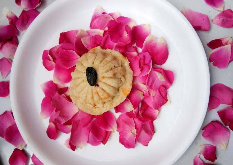 Tender coconut (Malai) and rose dessert