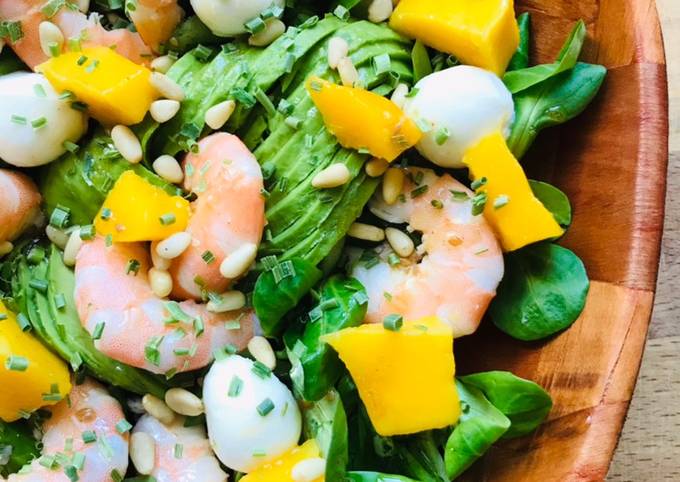 Salade avocat crevettes