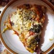 Pizza con masa de zucchini