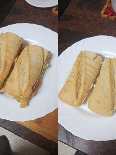 Una foto de Día de picnic: Bocadillo de tortilla y Bocadillo de atún y maíz