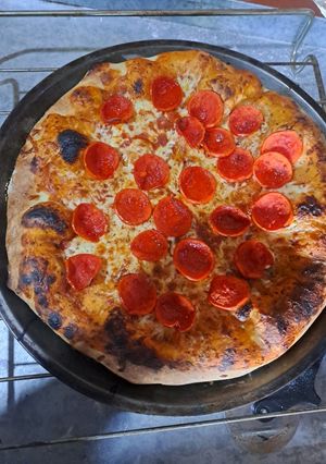 Una foto de Pizza
