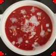 Steamed Vegan Beetroot, Tomato Carrot Almond Soup